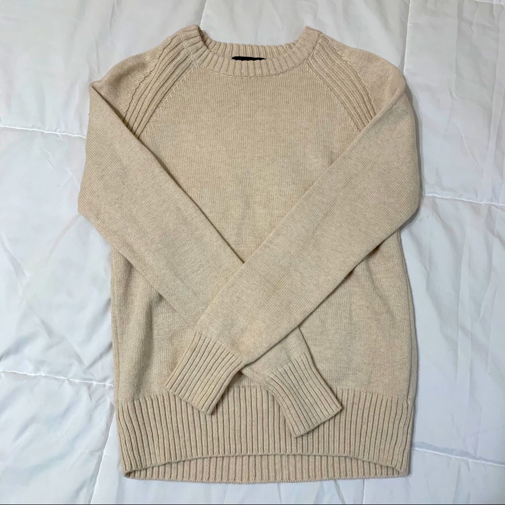 beige sweater